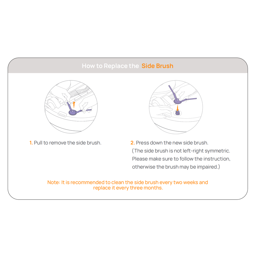 Side Brush for Freo Z Ultra/Freo X Ultra/Freo/Freo X Plus (2 pcs)
