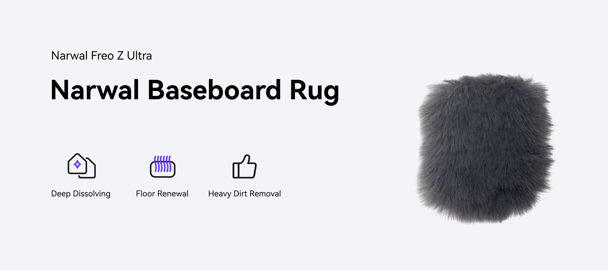 The Narwal freo z ultra baseboard rug