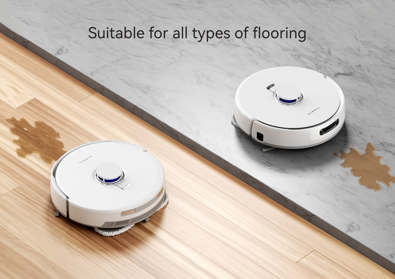 Narwal freo z ultra is suitable for all types of flooring.