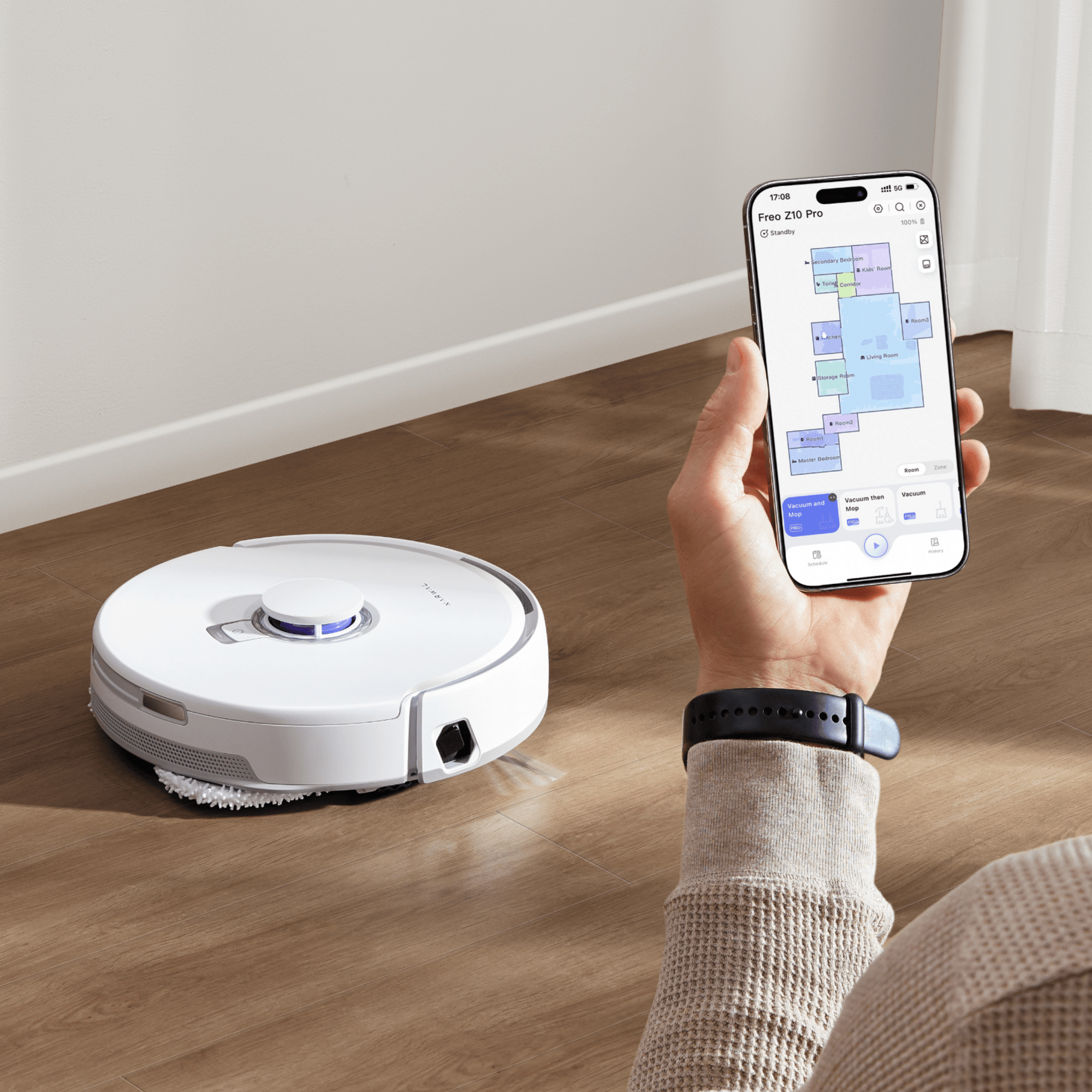 Freo Z10 Turbo Robot Vacuum | Flagship Clean, Midrange Price