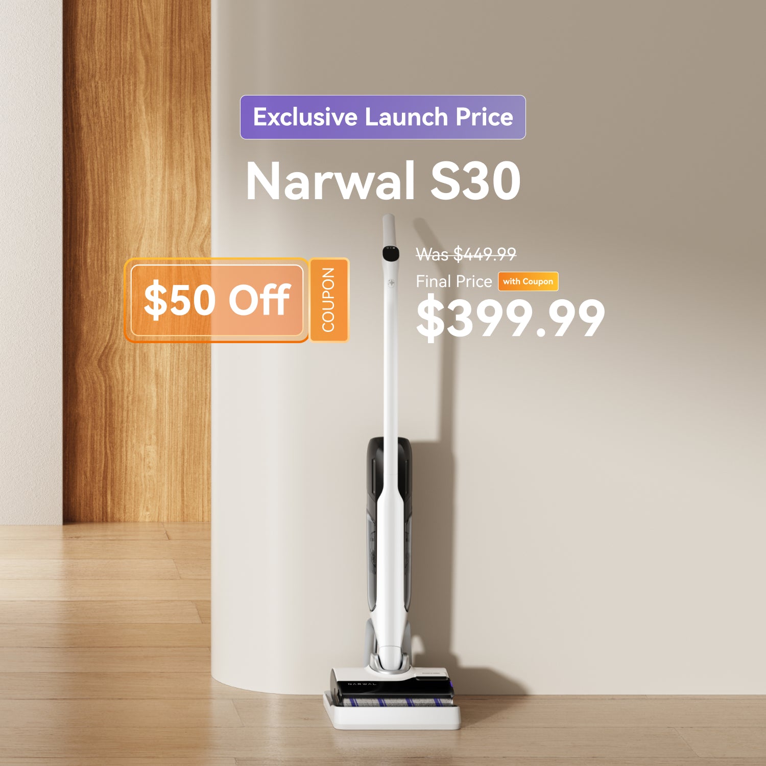 Narwal S30 wet dry vacuum