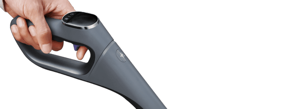 Narwal S20 Pro cordless vacuum mop handle with intuitive control panel for easy operation and efficient cleaning.