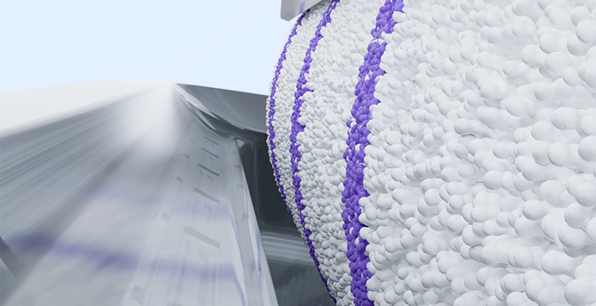 Close-up of Narwal robot vacuum cleaning with spinning mop pads.