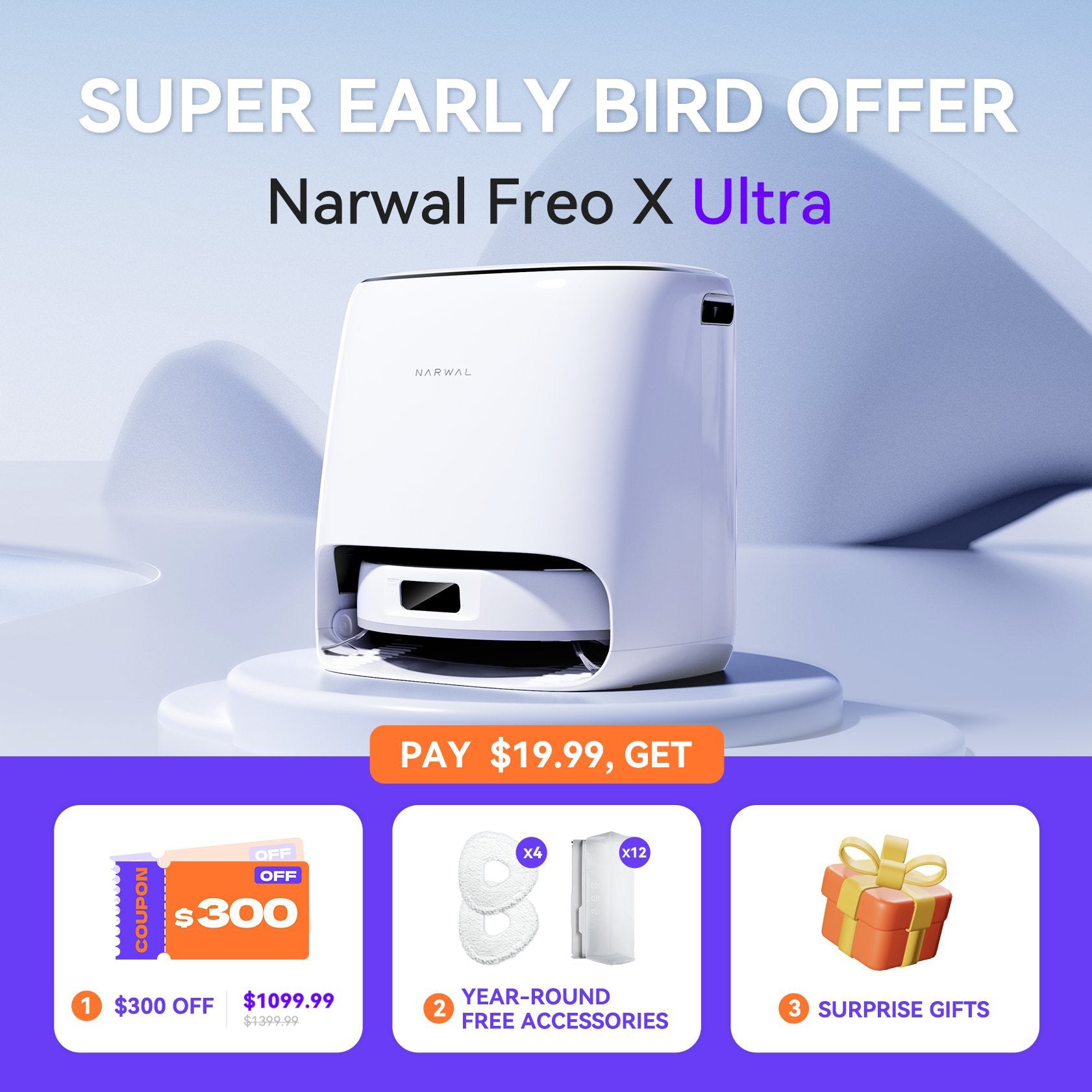 Narwal Freo X Ultra Super Early Bird Offer – Narwal Robotics